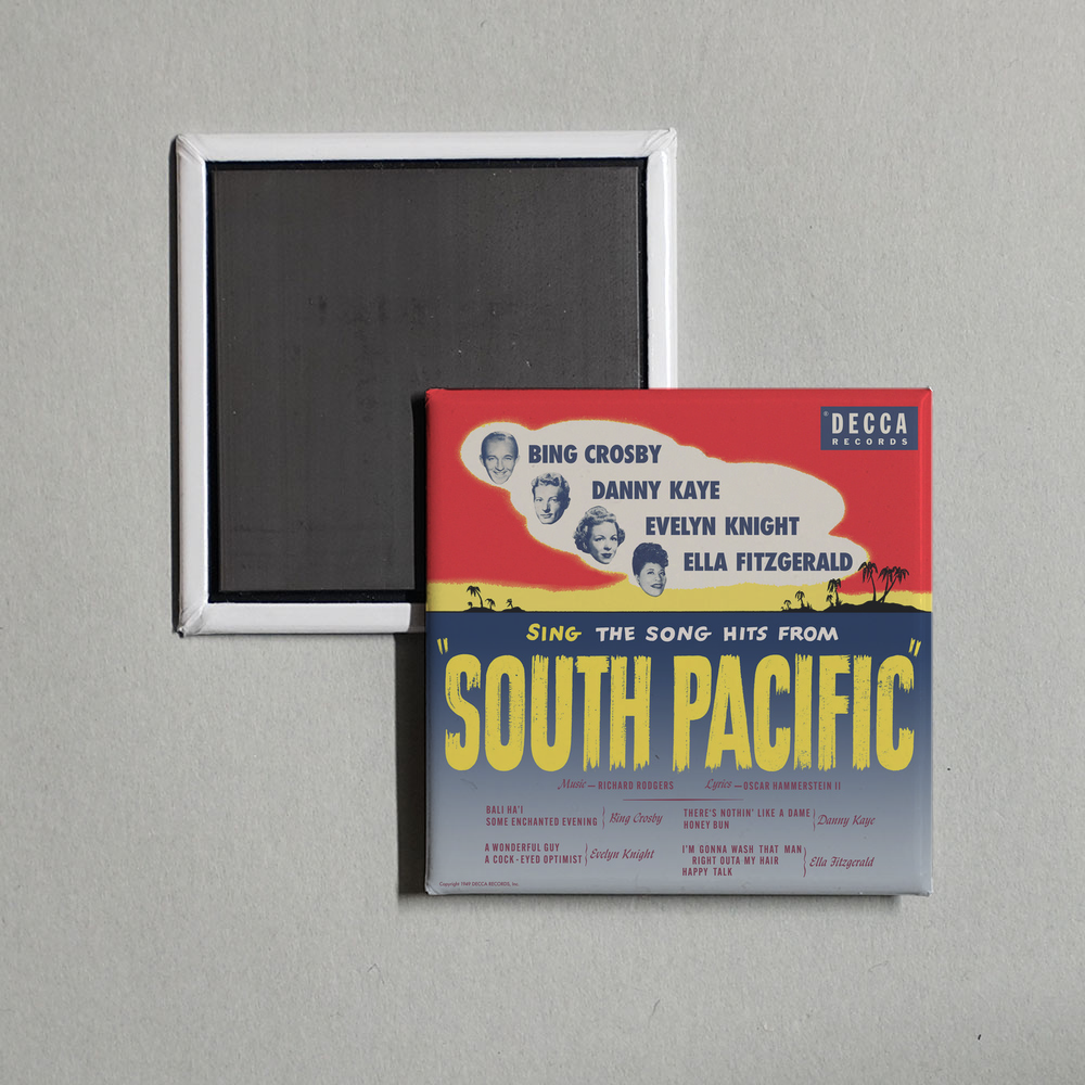 Bing Crosby - Sing The Song Hits From South Pacific Album Cover Fridge Magnet