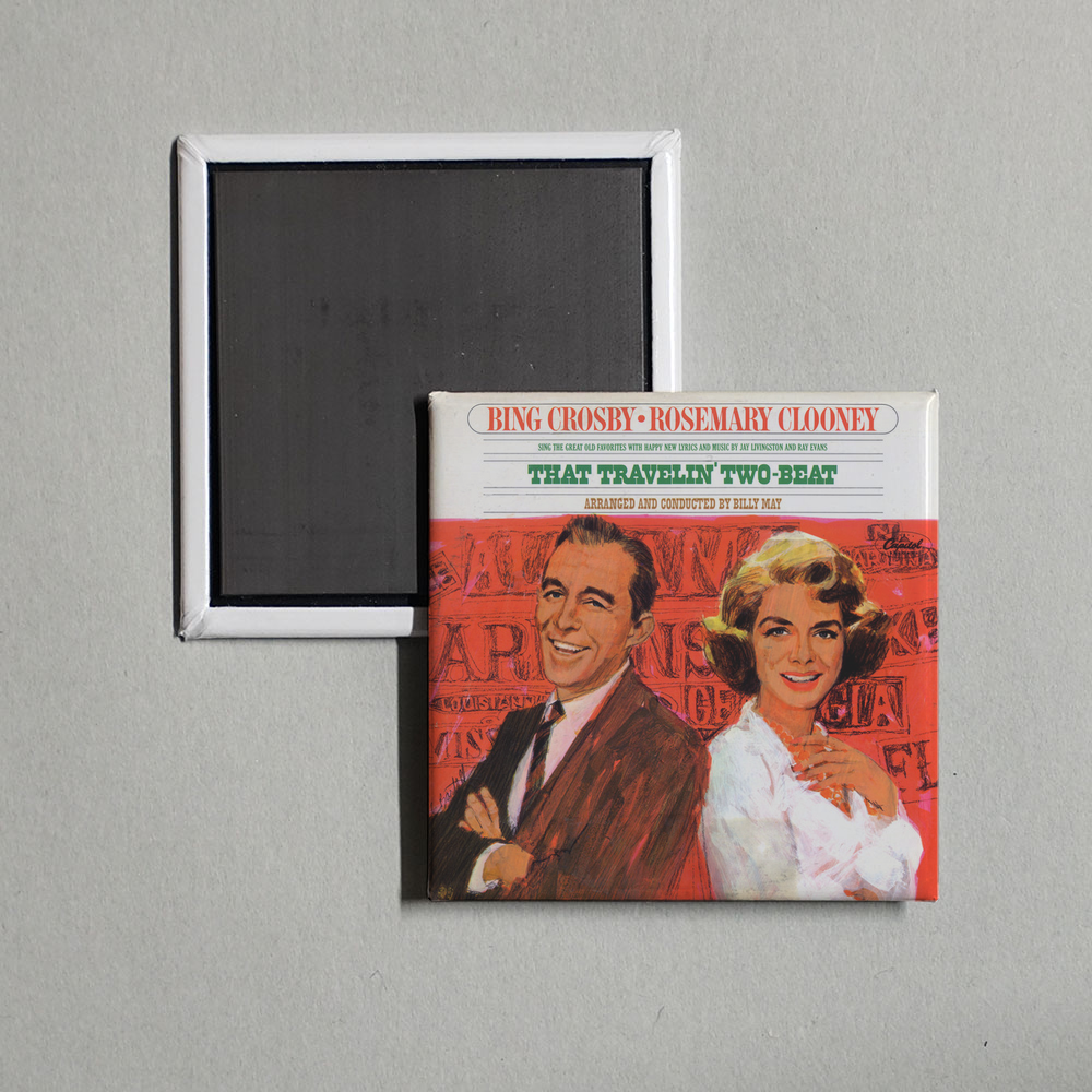 Bing Crosby - That Travelin' Two-Beat Album Cover Fridge Magnet