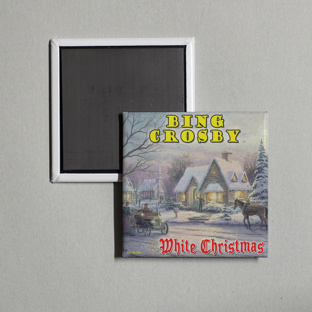 Bing Crosby - White Christmas Album Cover Fridge Magnet