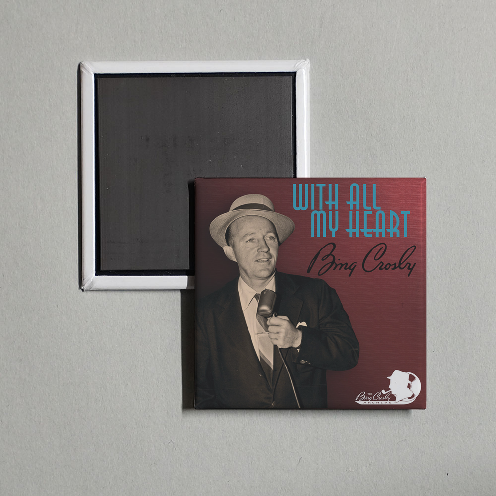 Bing Crosby - With All My Heart Album Cover Fridge Magnet