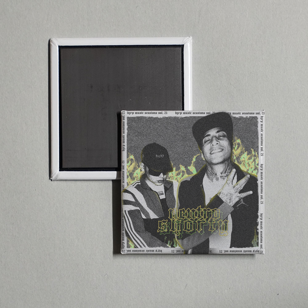 Bizarrap - Neutro Shorty Bzrp Music Sessions, Vol. 21 Album Cover Fridge Magnet