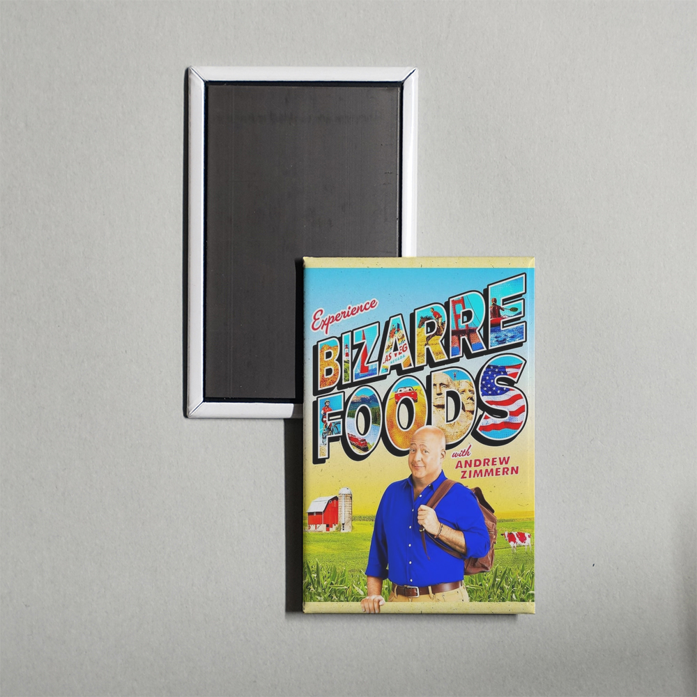 Bizarre Foods with Andrew Zimmern TV Show Fridge Magnet