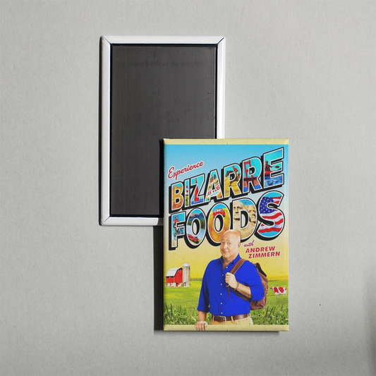 Bizarre Foods with Andrew Zimmern TV Show Fridge Magnet