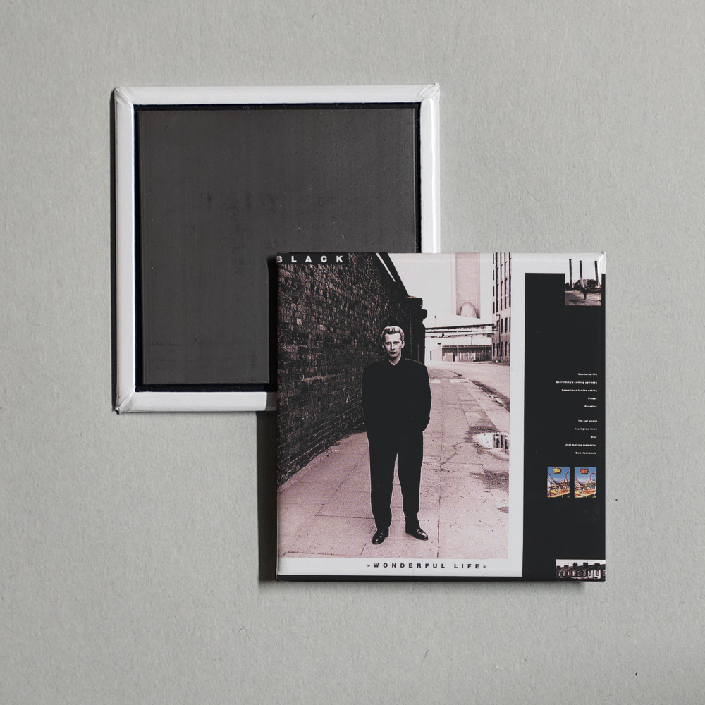 Black - Wonderful Life Album Cover Fridge Magnet