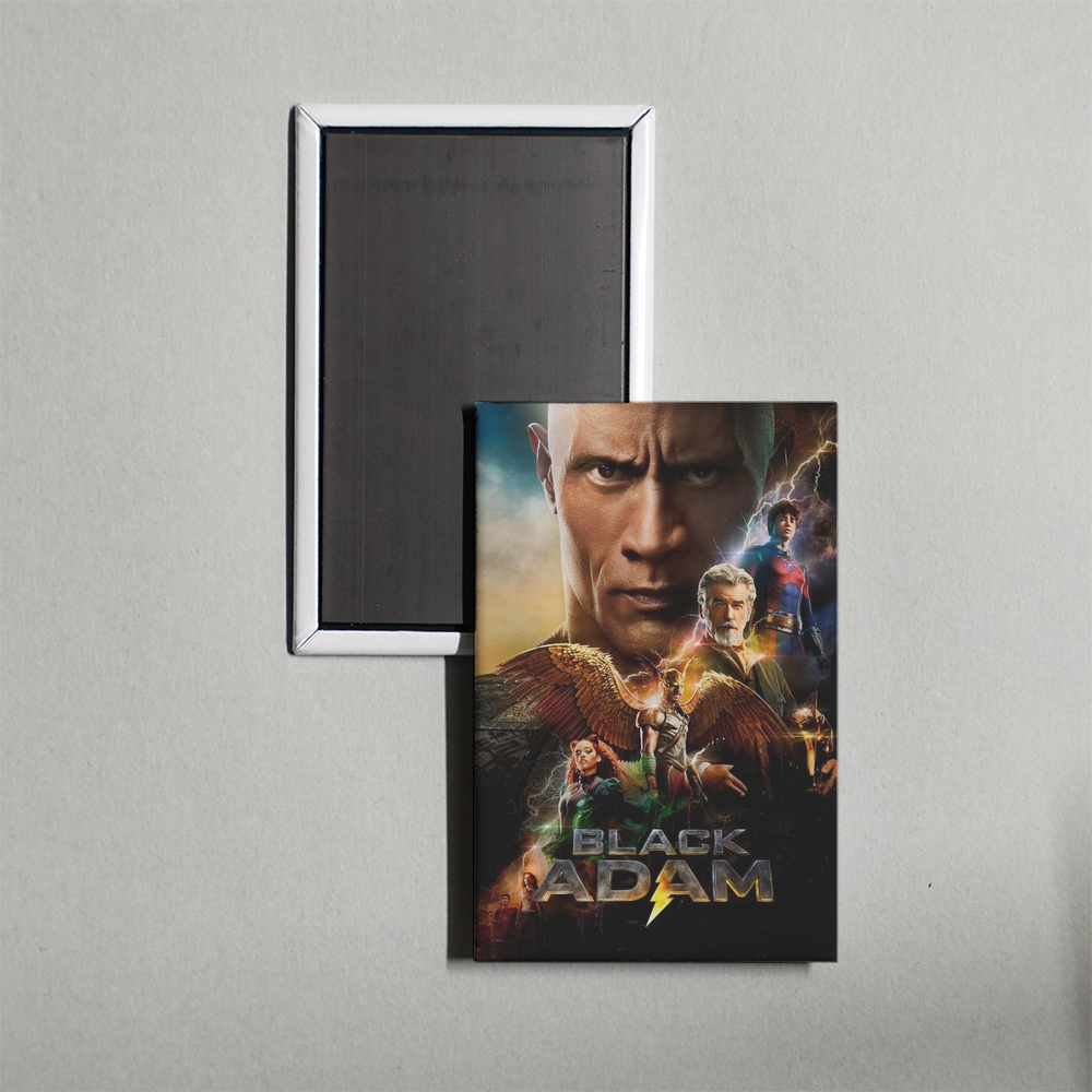 Black Adam Mini Movie Fridge Magnet