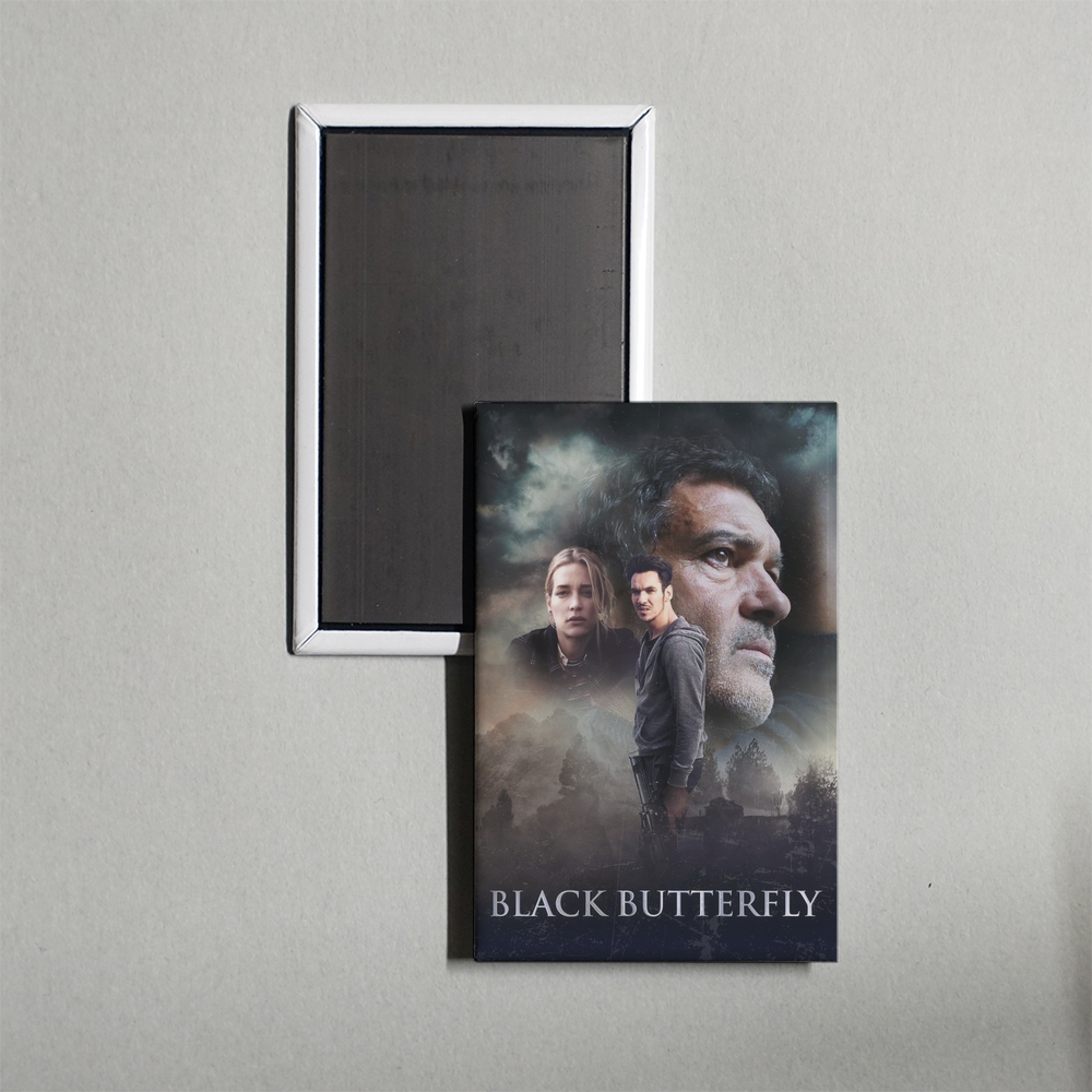 Black Butterfly Mini Movie Fridge Magnet