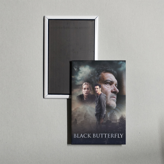 Black Butterfly Mini Movie Fridge Magnet