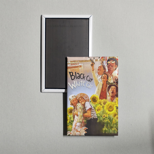 Black Cat, White Cat Mini Movie Fridge Magnet