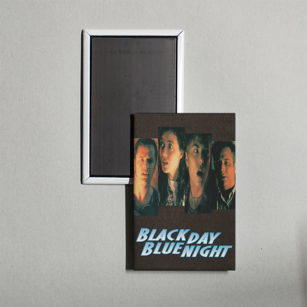 Black Day Blue Night Mini Movie Fridge Magnet