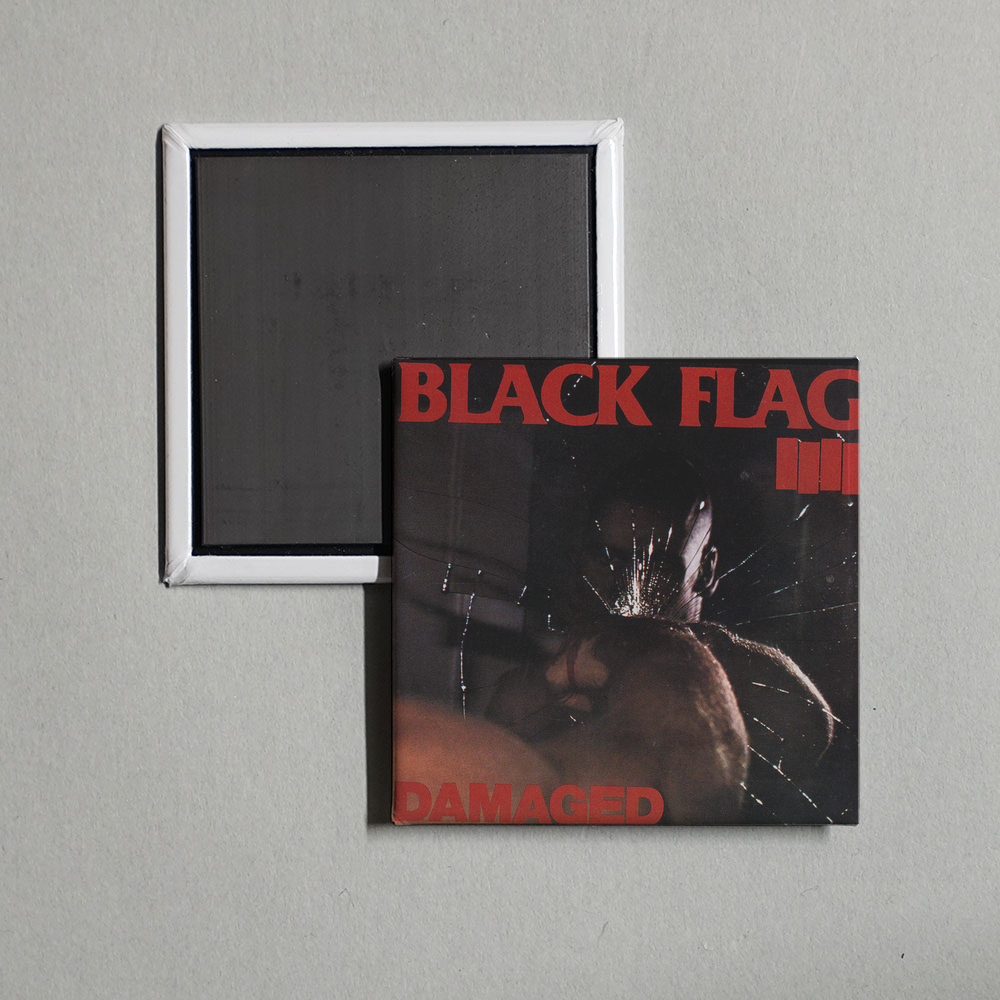 Black Flag - Damaged Album Cover Fridge Magnet