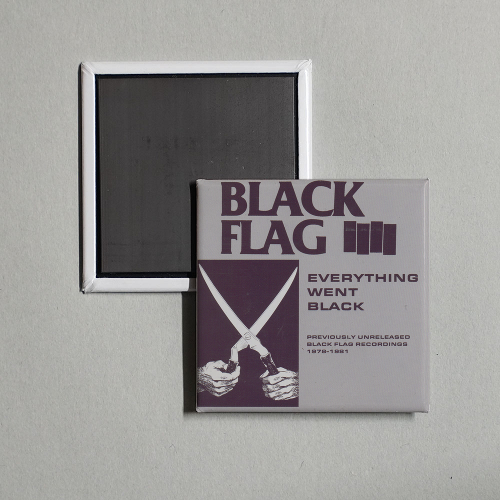 Black Flag - Everything Went Black Album Cover Fridge Magnet