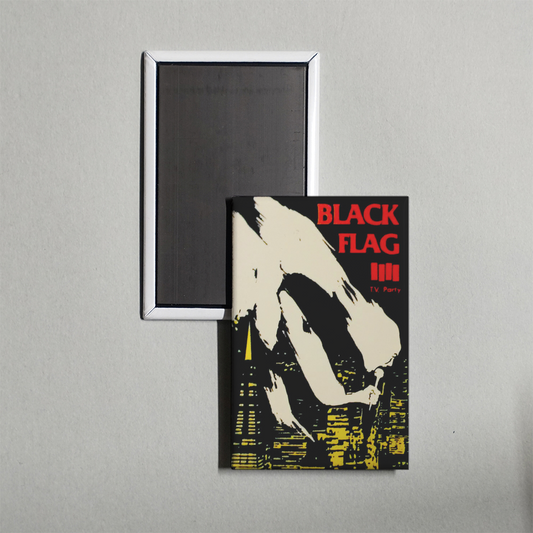 Black Flag TV Party Target Video Mini Movie Fridge Magnet