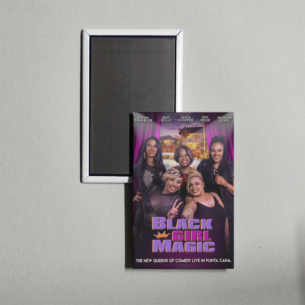 Black Girl Magic Mini Movie Fridge Magnet