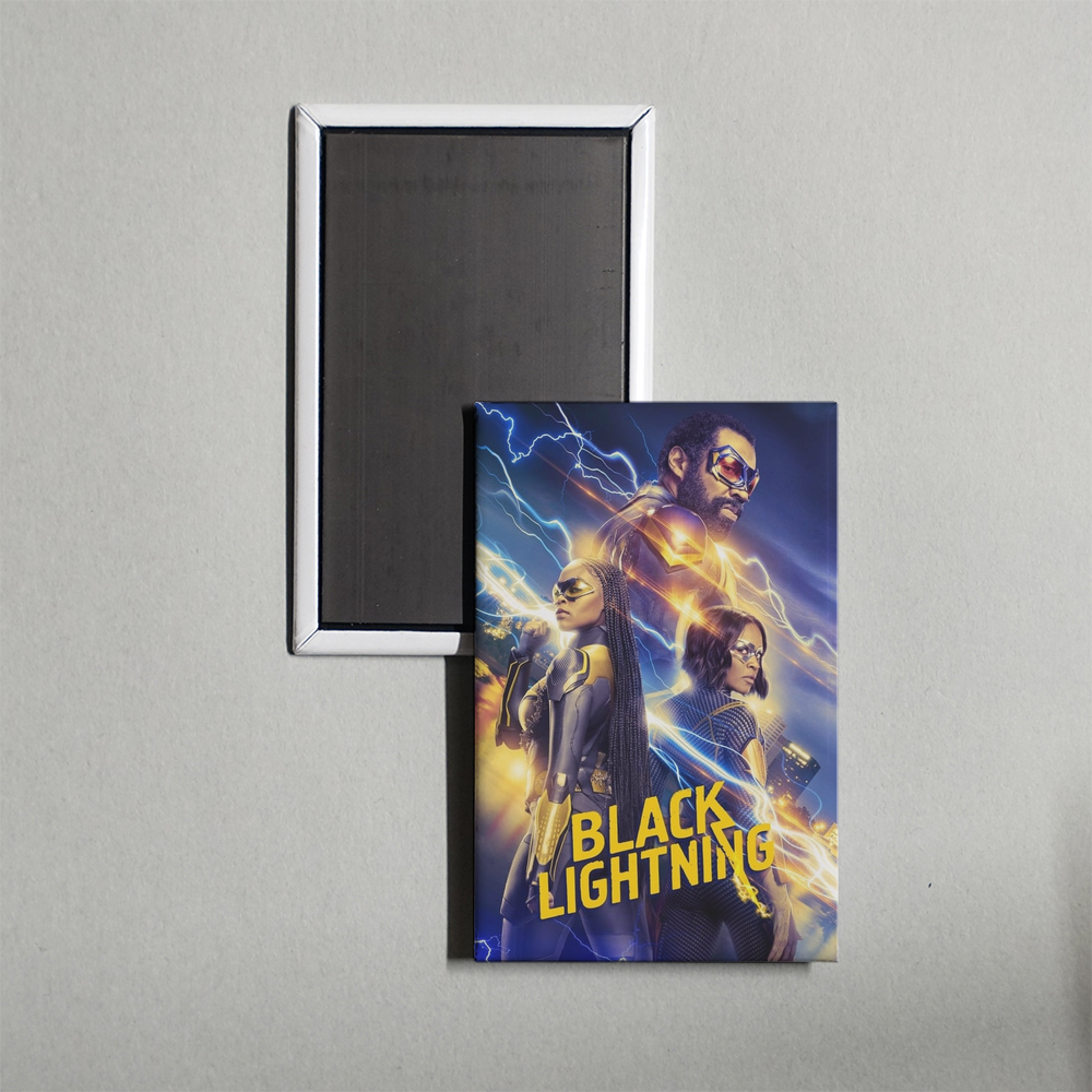 Black Lightning TV Show Fridge Magnet