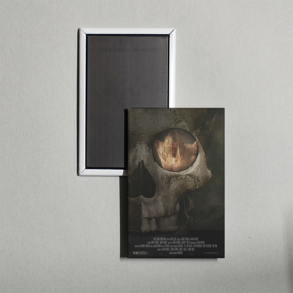Black Luck Mini Movie Fridge Magnet
