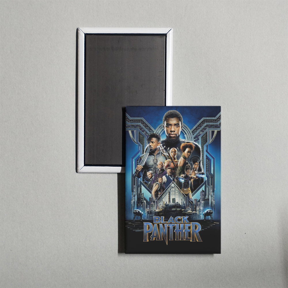 Black Panther Mini Movie Fridge Magnet