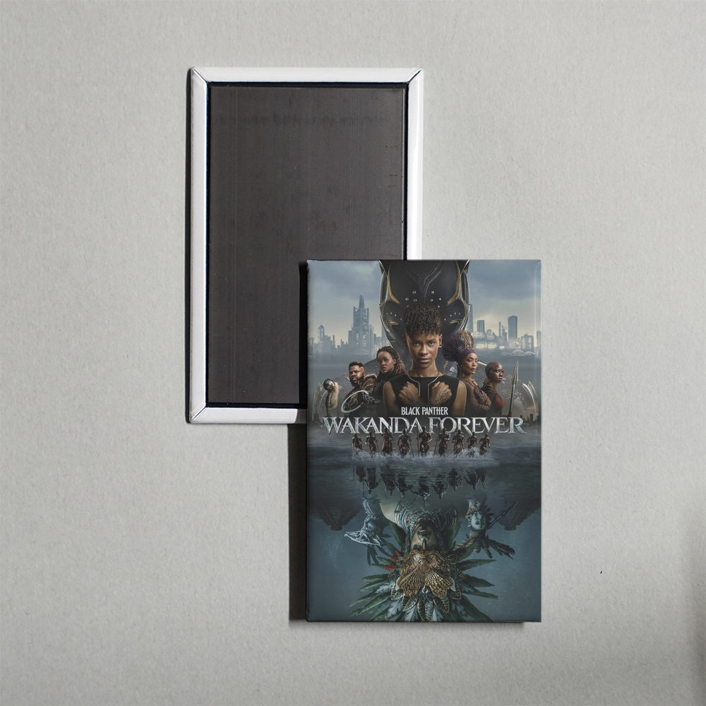 Black Panther Wakanda Forever Mini Movie Fridge Magnet