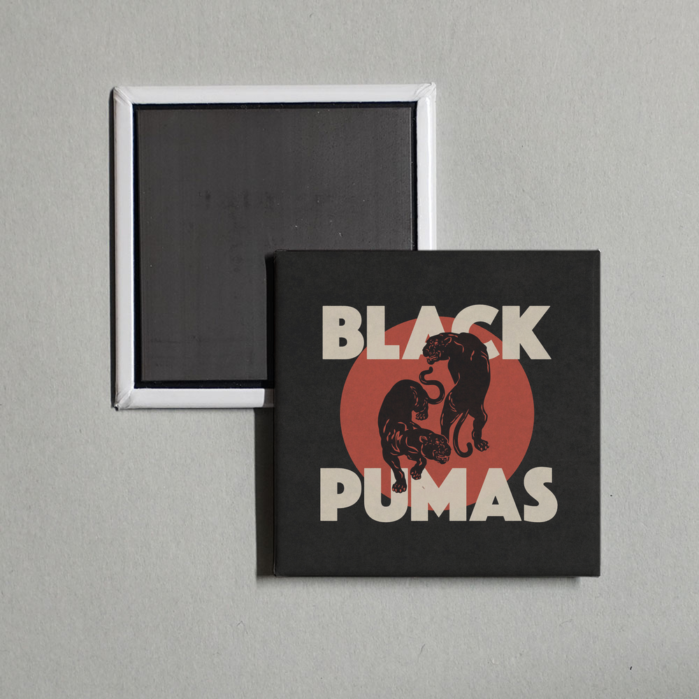 Black Pumas - Black Pumas Album Cover Fridge Magnet