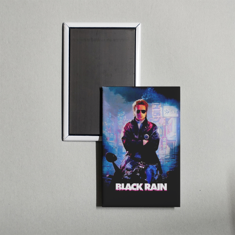 Black Rain Mini Movie Fridge Magnet