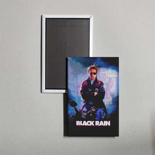Black Rain Mini Movie Fridge Magnet