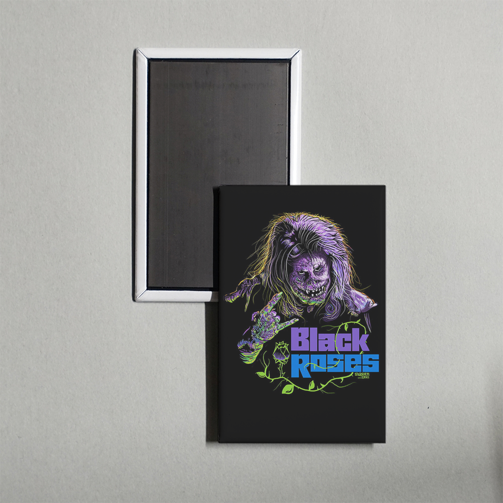 Black Roses Mini Movie Fridge Magnet