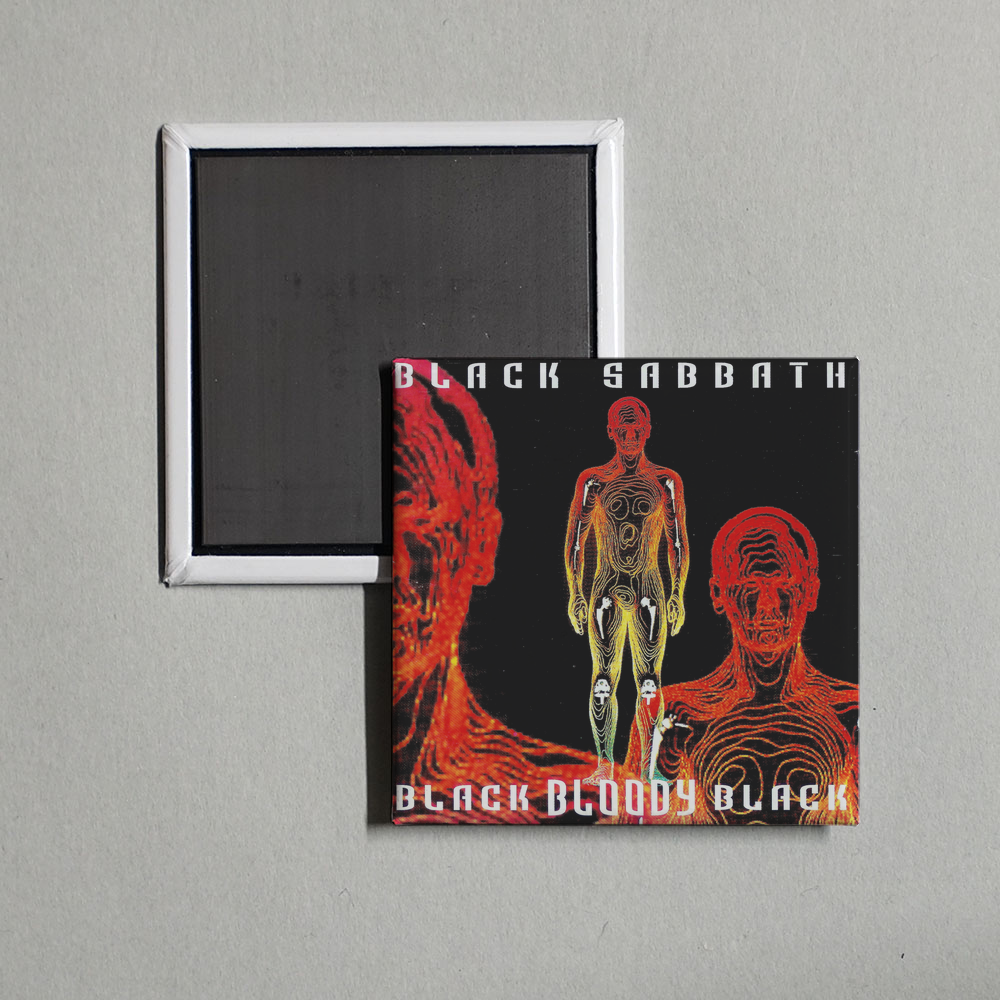 Black Sabbath - Black Bloody Black Album Cover Fridge Magnet
