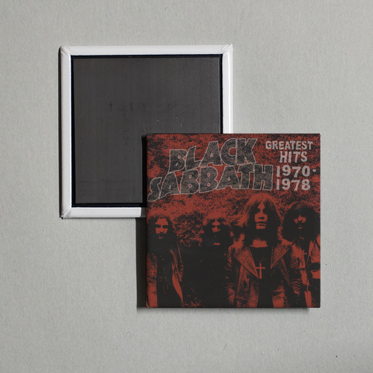 Black Sabbath - Greatest Hits 1970 - 1978 (2014 Remaster) Album Cover Fridge Magnet