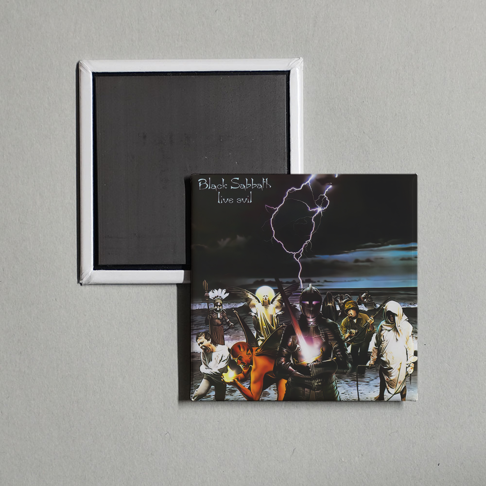 Black Sabbath - Live Evil Album Cover Fridge Magnet