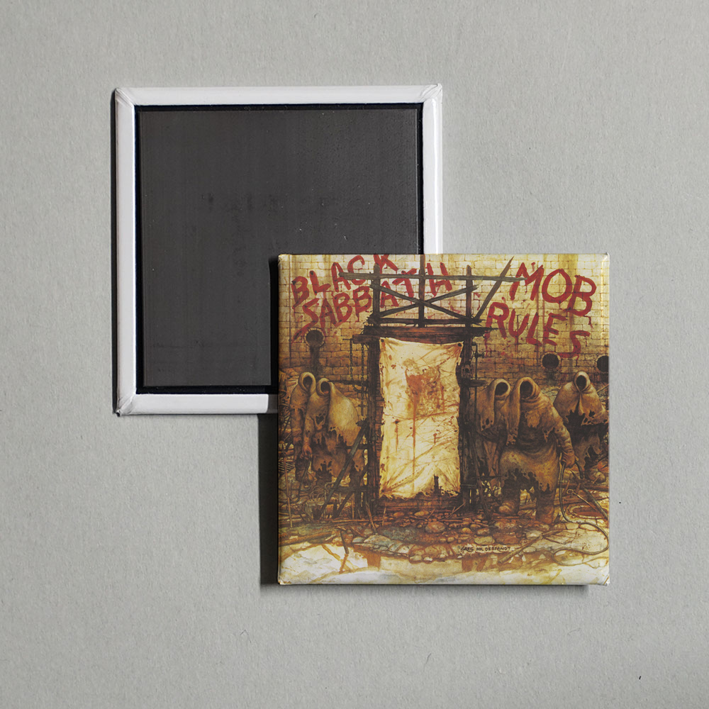 Black Sabbath - Mob Rules (2008 Remaster) Album Cover Fridge Magnet