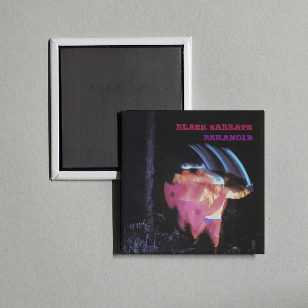 Black Sabbath - Paranoid (Remaster) Album Cover Fridge Magnet