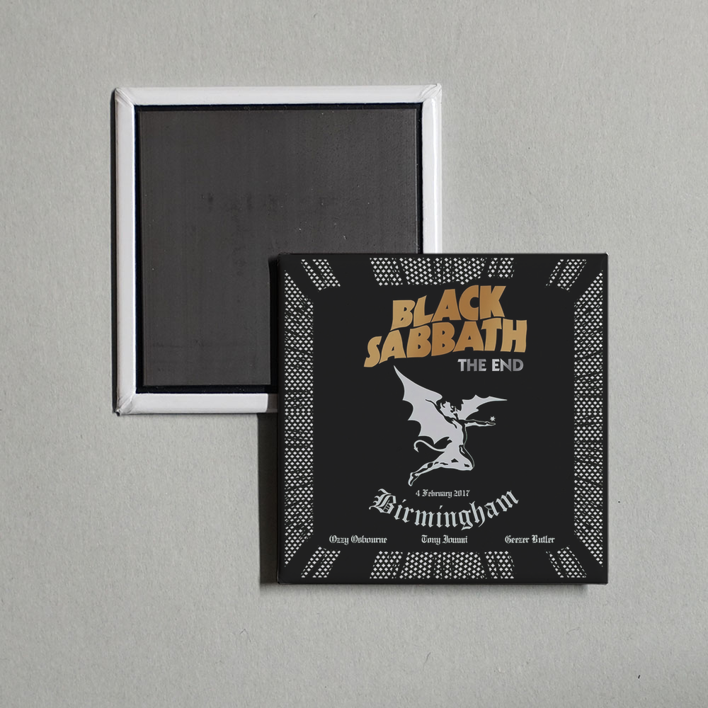 Black Sabbath - The End Album Cover Fridge Magnet