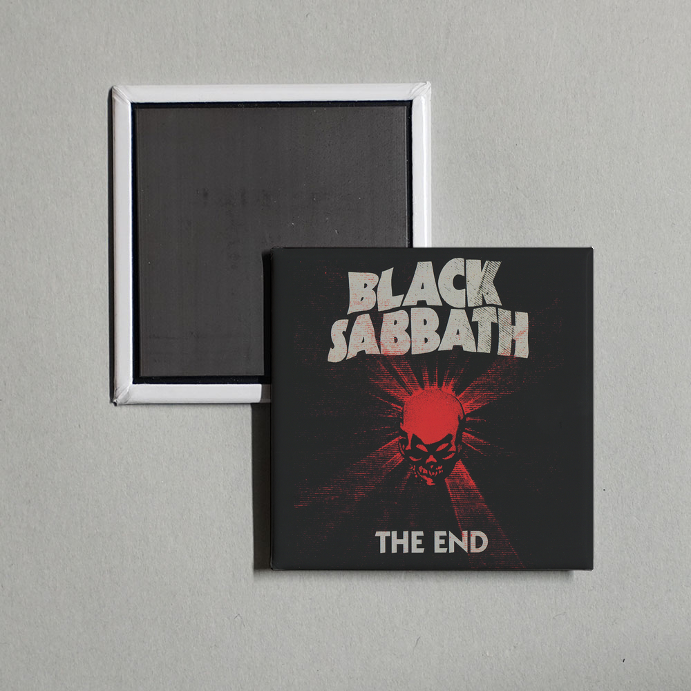 Black Sabbath - The End B Album Cover Fridge Magnet
