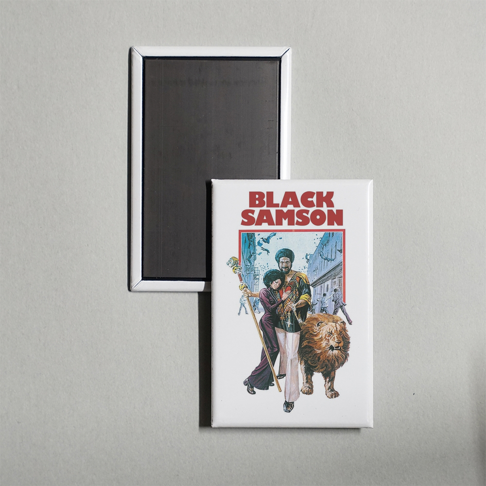 Black Samson Mini Movie Fridge Magnet