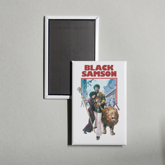 Black Samson Mini Movie Fridge Magnet