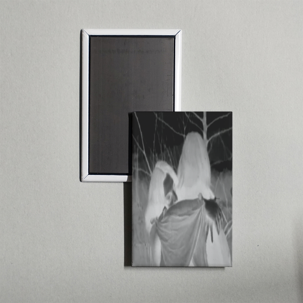 Black Snow Mini Movie Fridge Magnet