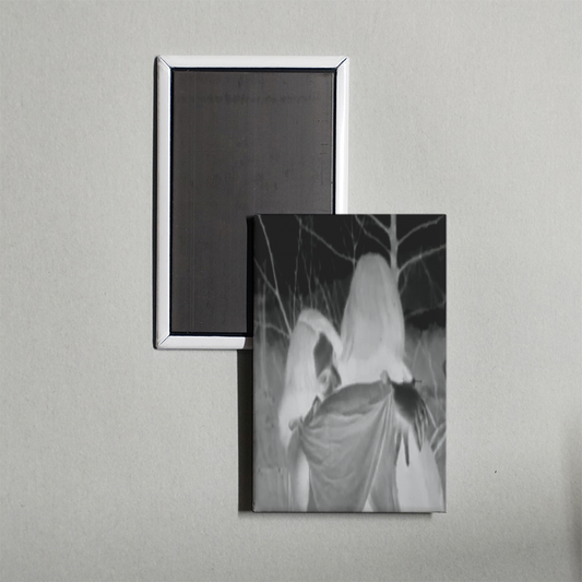 Black Snow Mini Movie Fridge Magnet