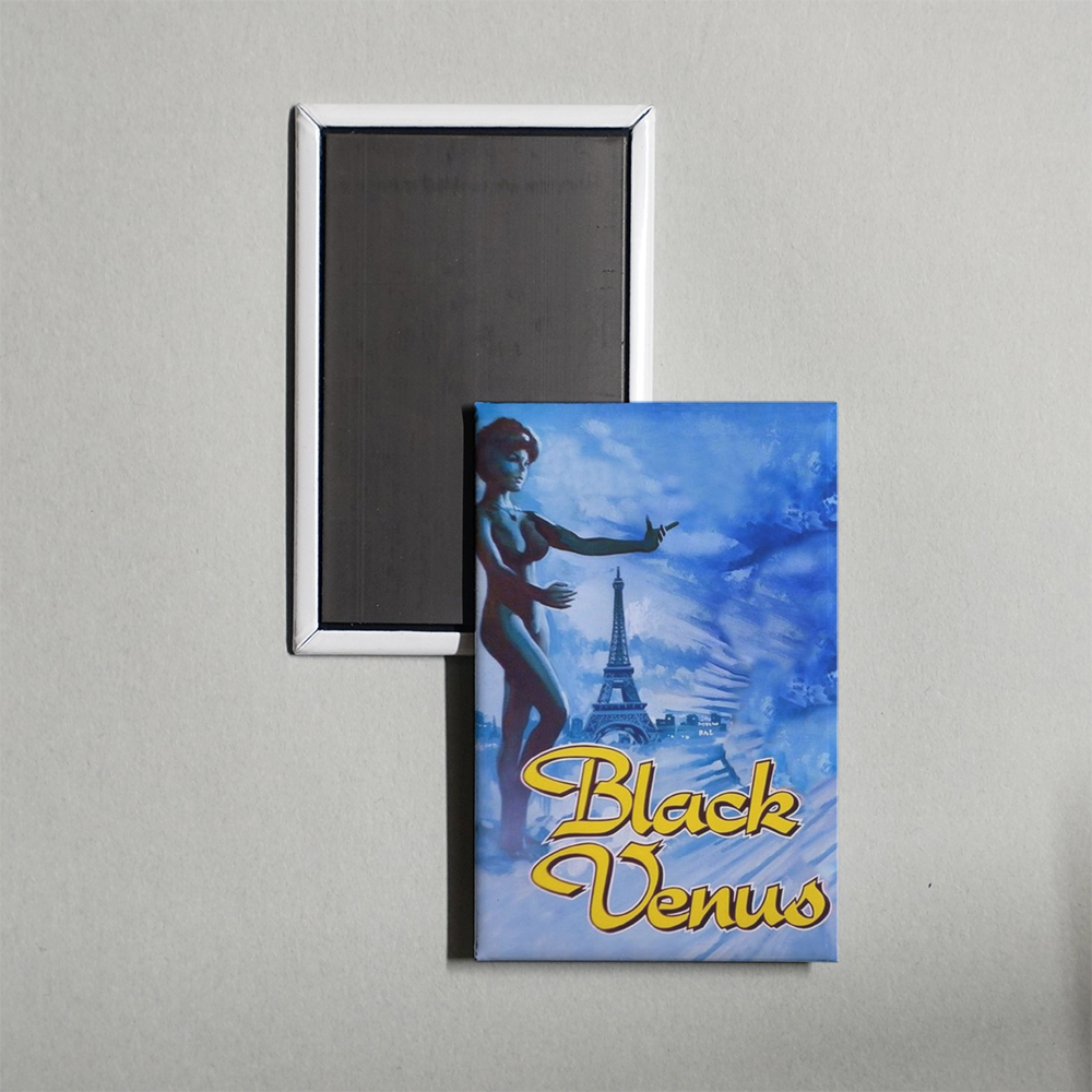 Black Venus Mini Movie Fridge Magnet