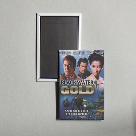 Black Water Gold Mini Movie Fridge Magnet