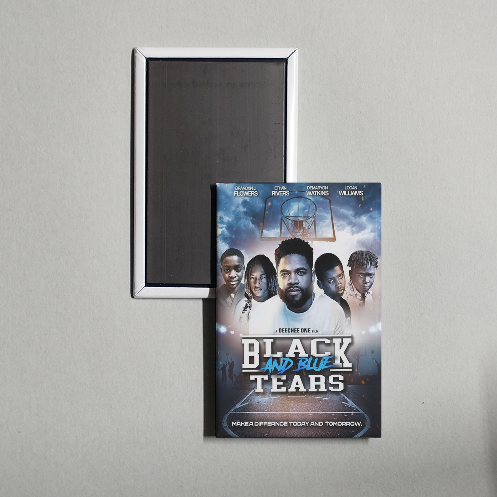 Black and Blue Tears Mini Movie Fridge Magnet