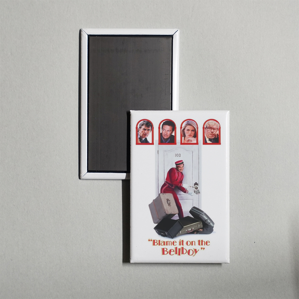 Blame It on the Bellboy Mini Movie Fridge Magnet