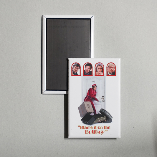 Blame It on the Bellboy Mini Movie Fridge Magnet