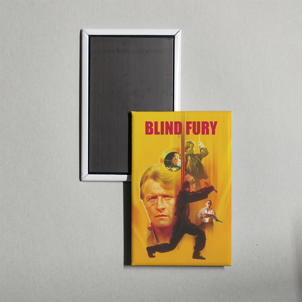 Blind Fury Mini Movie Fridge Magnet
