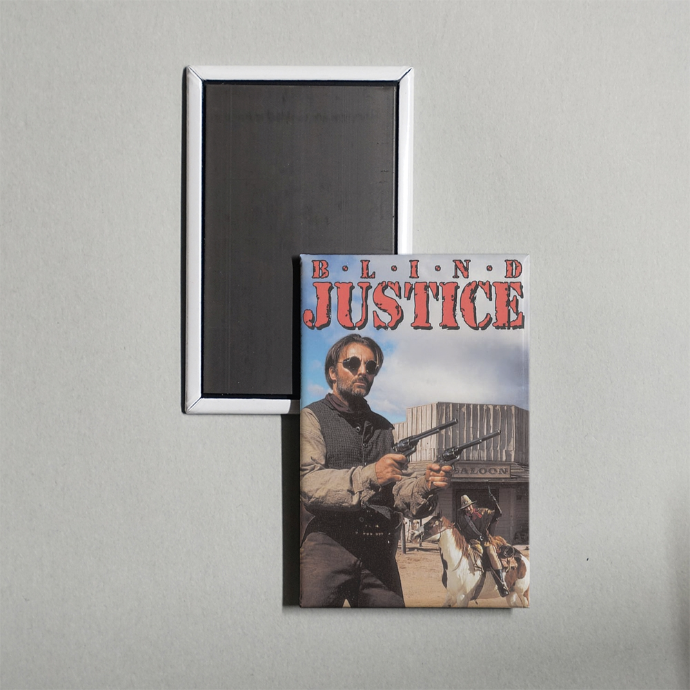 Blind Justice Mini Movie Fridge Magnet