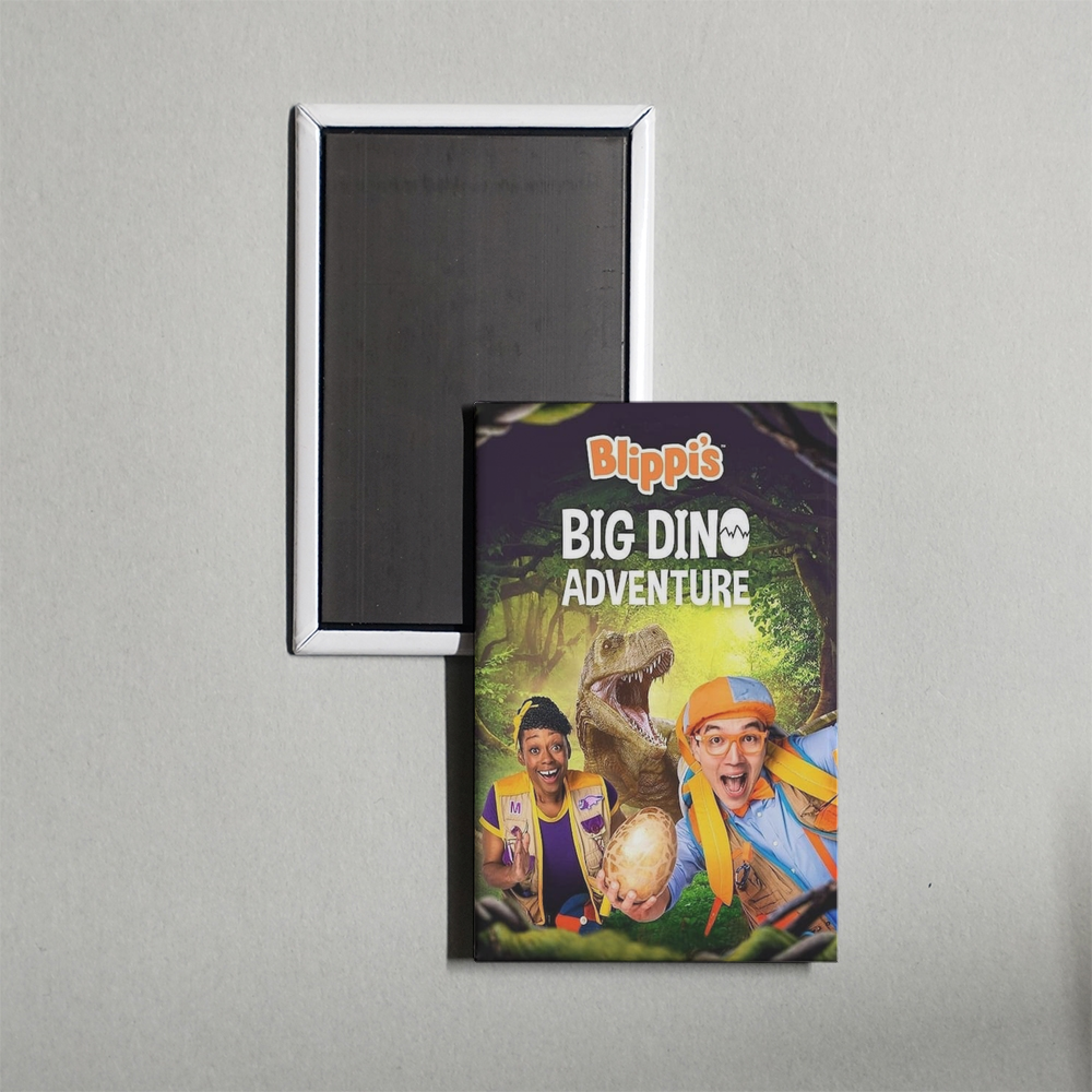 Blippi's Big Dino Adventure Mini Movie Fridge Magnet