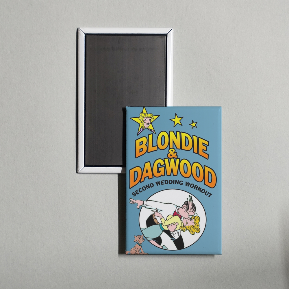 Blondie & Dagwood Second Wedding Workout Mini Movie Fridge Magnet