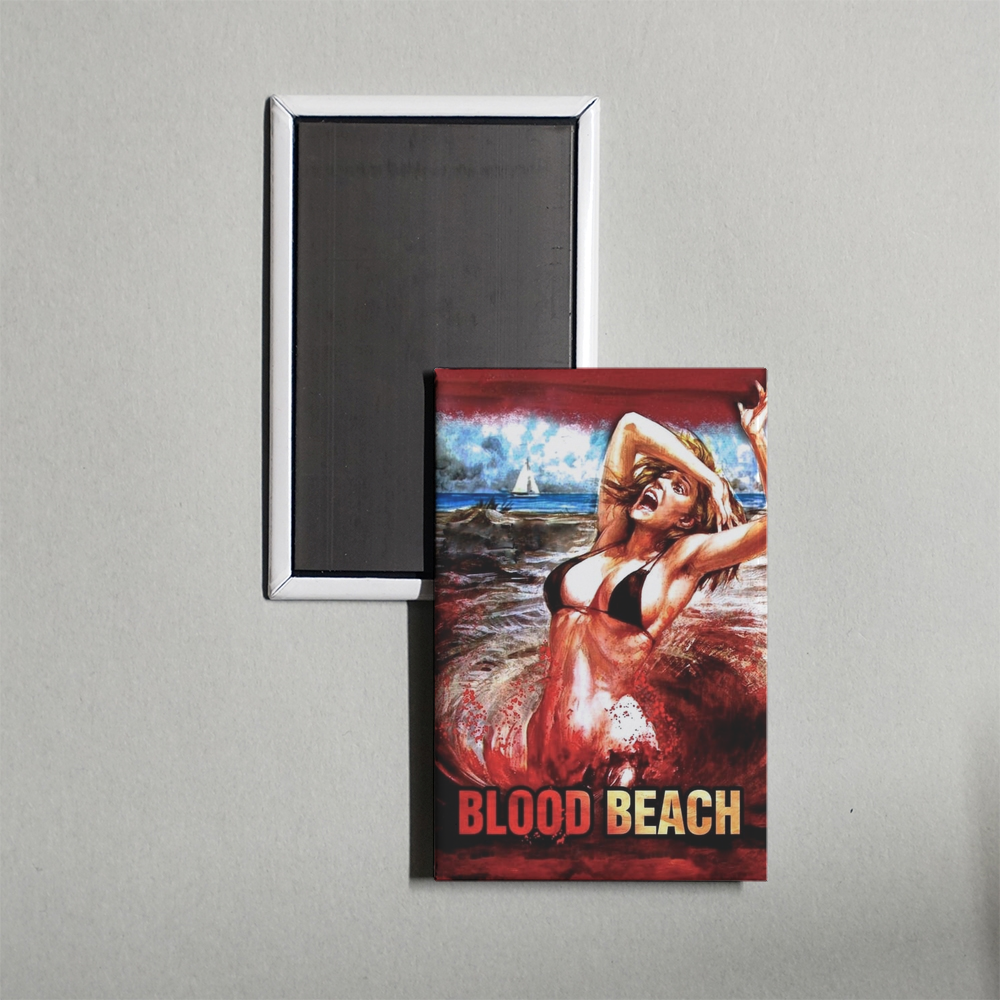 Blood Beach Mini Movie Fridge Magnet