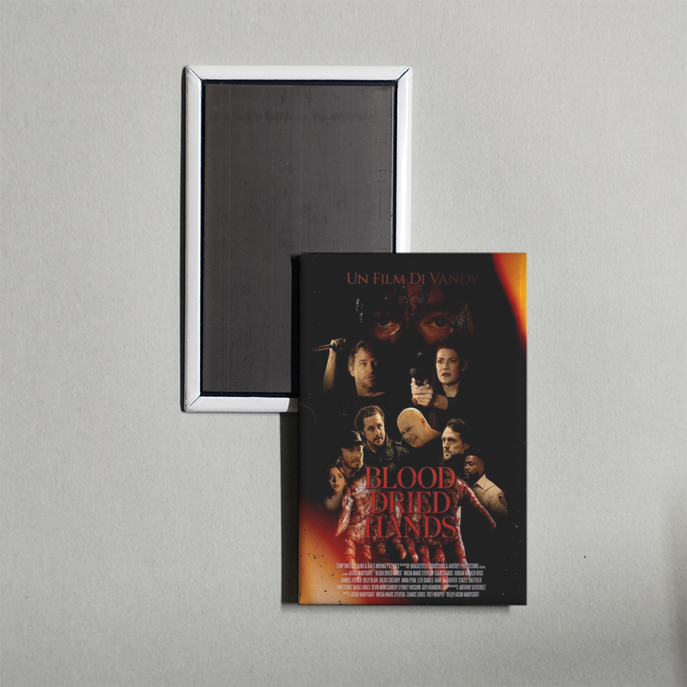 Blood Dried Hands Mini Movie Fridge Magnet