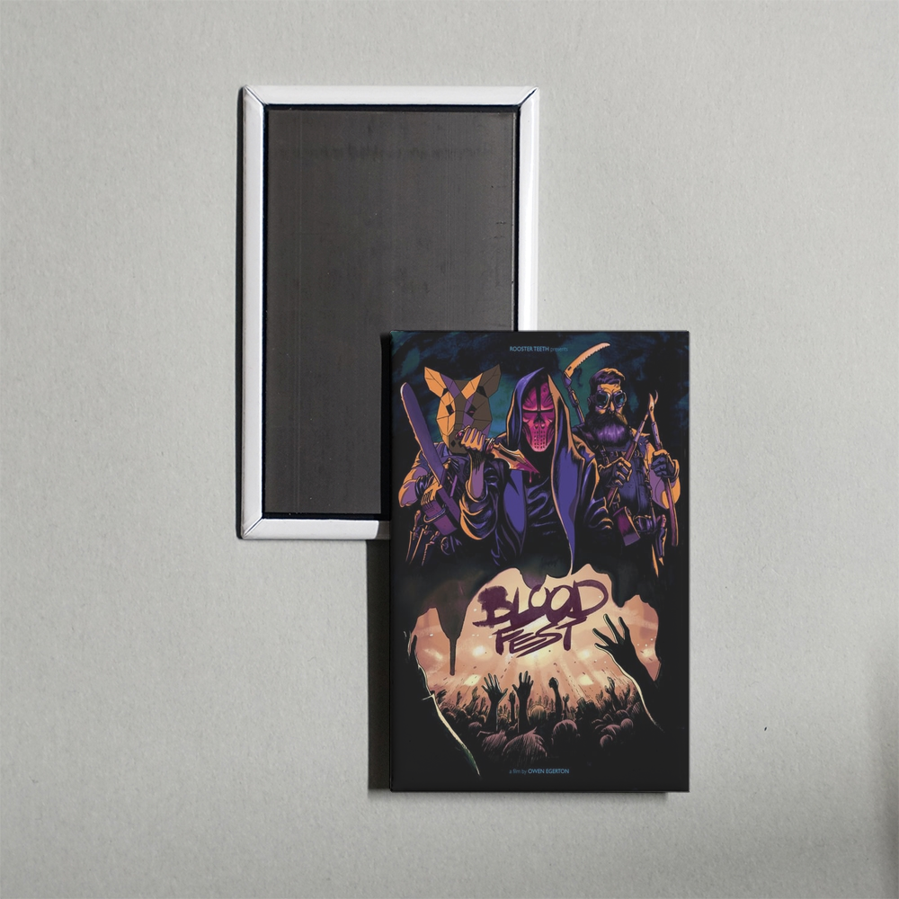 Blood Fest Mini Movie Fridge Magnet