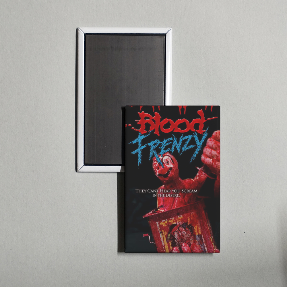 Blood Frenzy Mini Movie Fridge Magnet