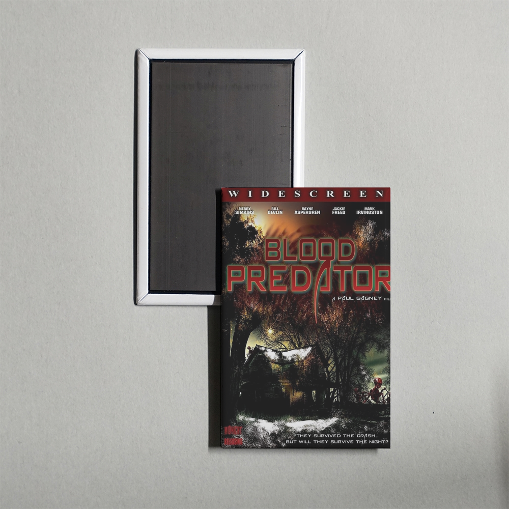 Blood Predator Mini Movie Fridge Magnet